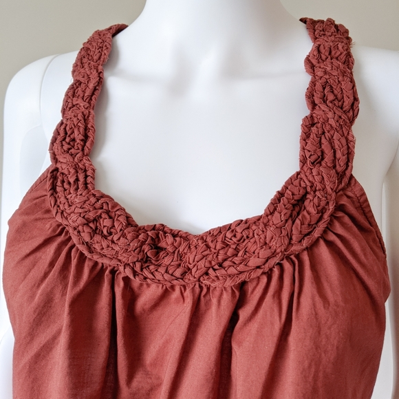 Esprit Rust Braided Halter Tank Top - Picture 2 of 5